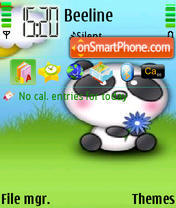 Cute Babu Bear theme screenshot