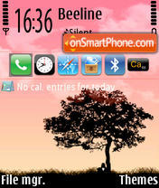 Sky Colours tema screenshot