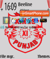 Kings XI Punjab IPL theme 1 tema screenshot