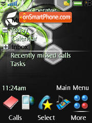 Lime bG tema screenshot