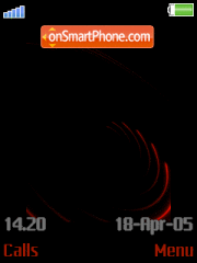 Orbit Black Green tema screenshot