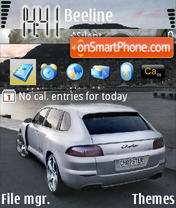 Porsche Cayenne Luxury Car theme screenshot