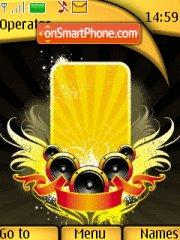 Yellow Music tema screenshot