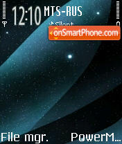 Stardust Aqua S60v2 tema screenshot