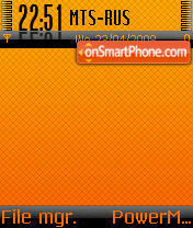 BlackOrange tema screenshot