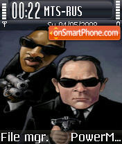 Men In Black theme screenshot