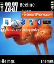 Scarybird es el tema de pantalla