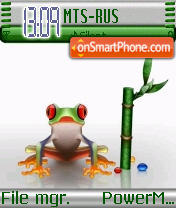 Crystal Frog es el tema de pantalla