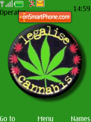 Animated Legalise Cannabis es el tema de pantalla