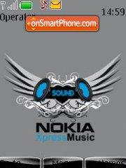 Nokia Xpress music es el tema de pantalla