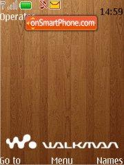 Walkman Wood tema screenshot