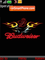 Скриншот темы Budweiser Animated