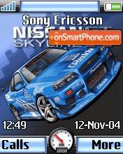 Nissan Skyline Gtr 05 theme screenshot