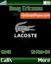 Green Lacoste tema screenshot