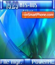 Blue Works tema screenshot