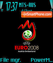 Euro 2008 Black es el tema de pantalla