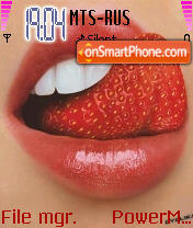 Kiss of the Strawberry theme screenshot