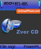 Скриншот темы Zver CD