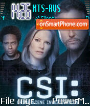 Скриншот темы CSI Las Vegas