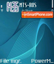 Blue Vector theme screenshot