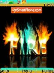 Abstract Fire tema screenshot