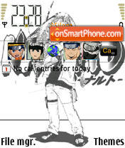 Capture d'écran Naruto Bandw thème