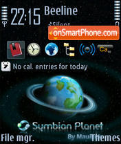 Capture d'écran Symbianplanet Ni thème