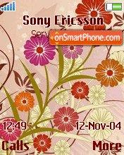 Abstract Flower tema screenshot