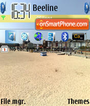 Seaside Holiday tema screenshot