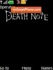Capture d'écran Death Note thème