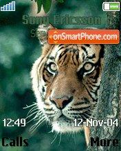 Capture d'écran Prowlin Tiger thème