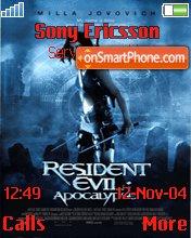 Capture d'écran Resident Evil 05 thème