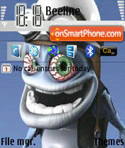 Crazy Frog 01 es el tema de pantalla