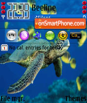 Sea Turtle Bjie tema screenshot