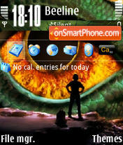 Drag Eye tema screenshot