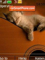 Guitar Cat theme screenshot