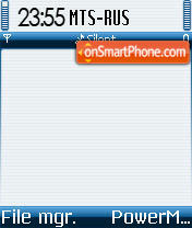 Symbian OS DI theme screenshot