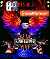 Harley Davidson tema screenshot