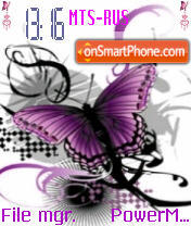 Abstract Butterfly theme screenshot