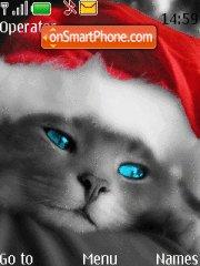 Christmas Cat theme screenshot