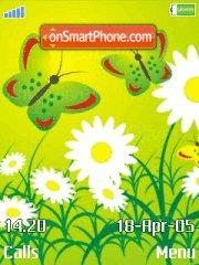 Floral Green theme screenshot