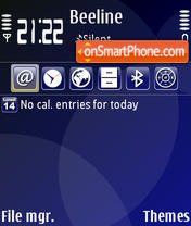 Bluecurve tema screenshot