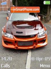 Скриншот темы Mitsubishi Evo 02