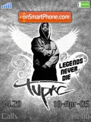 Tupac Never Die tema screenshot