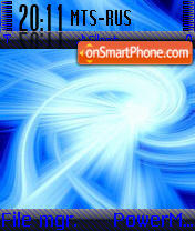 Theme BlueWave es el tema de pantalla