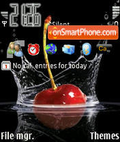 Cherry Blacky tema screenshot