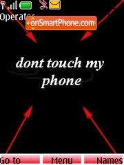 Скриншот темы Dont Touch My Phone