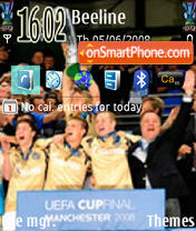 Capture d'écran Zenit Uefa Cup thème
