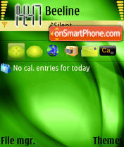 Summer Green Theme for n95 es el tema de pantalla