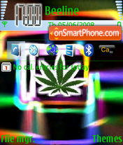 Neon Leaf tema screenshot